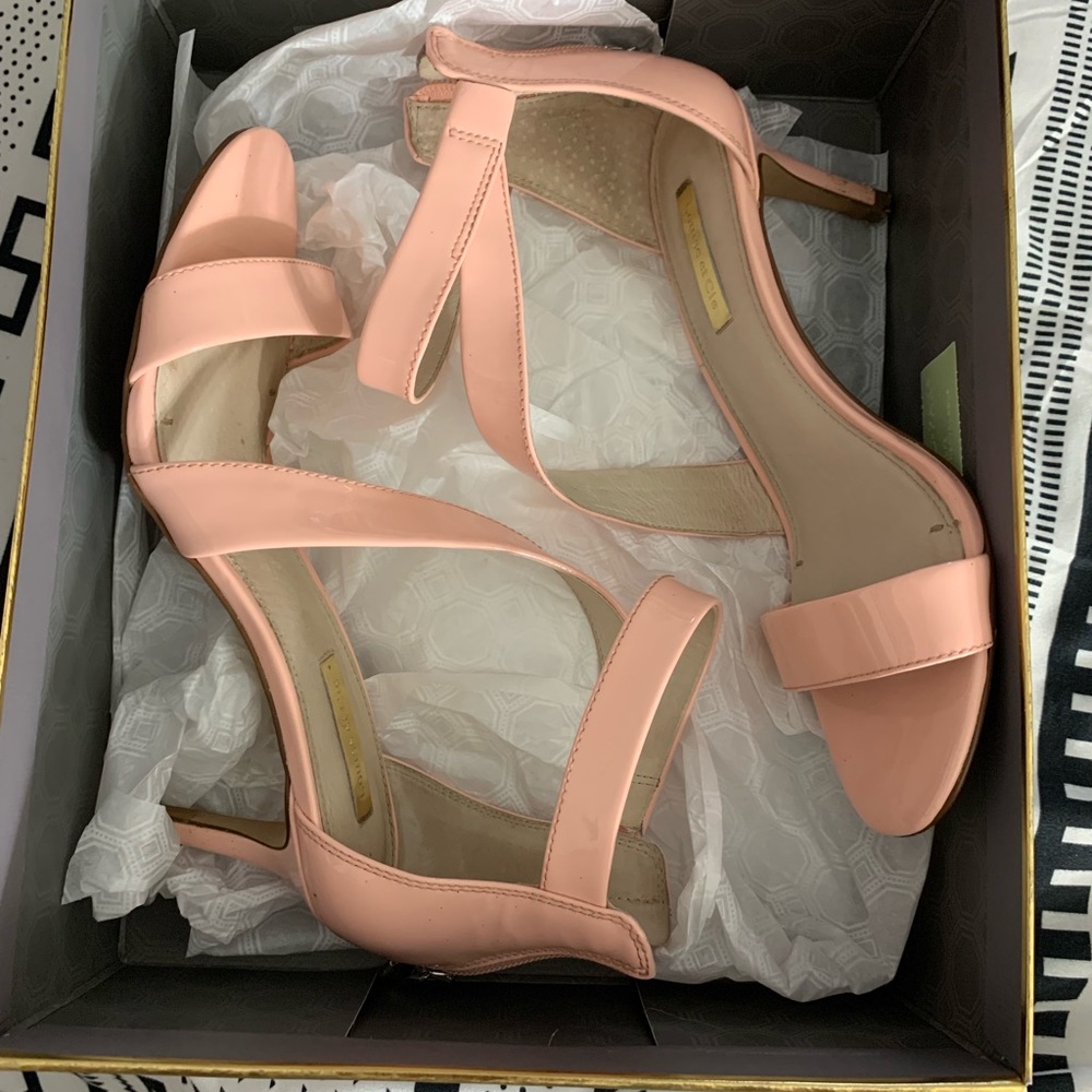 Light pink strappy heels